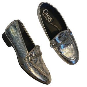 Circus by Sam Edelman Hendricks Metallic Silver Loafers Womens 6